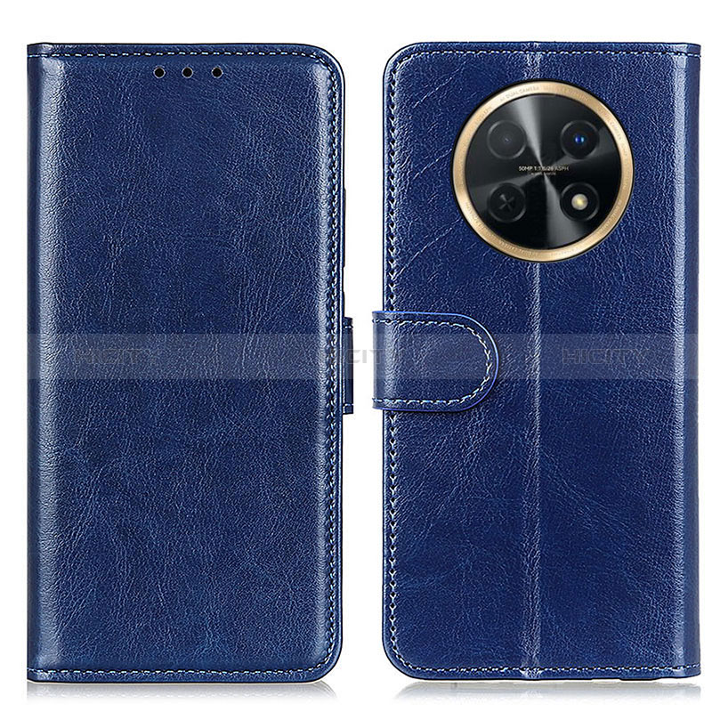 Coque Portefeuille Livre Cuir Etui Clapet M07L pour Huawei Nova Y91 Bleu Plus