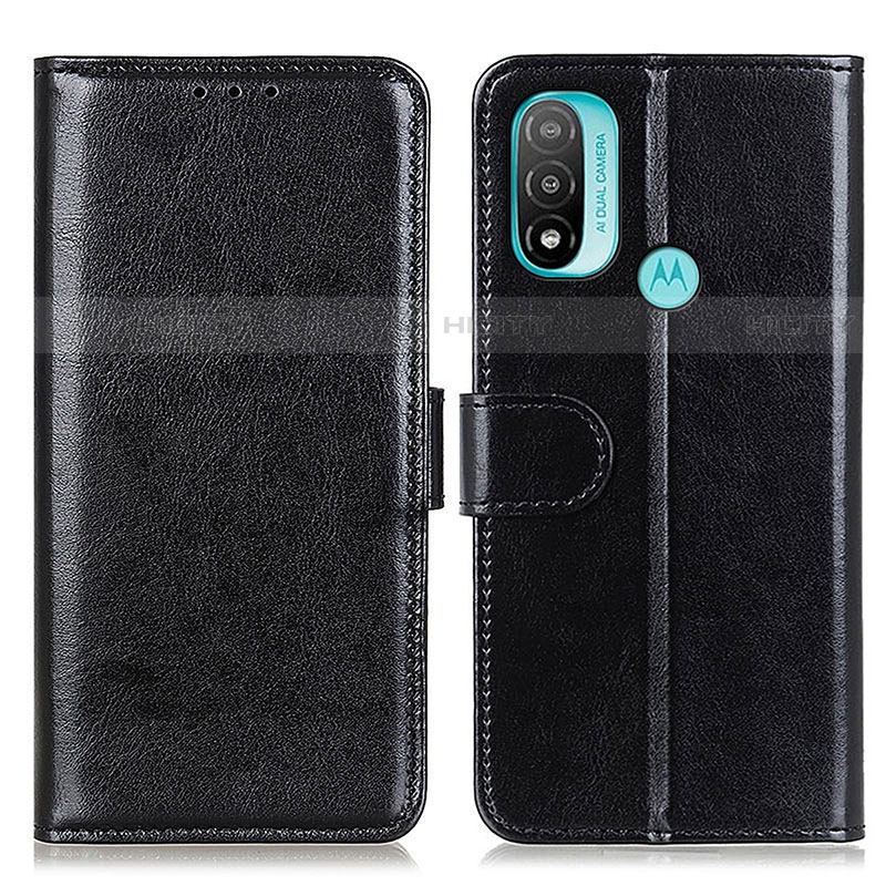 Coque Portefeuille Livre Cuir Etui Clapet M07L pour Motorola Moto E30 Noir Plus