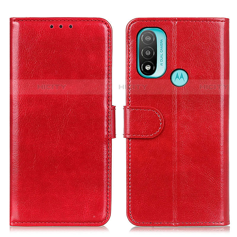 Coque Portefeuille Livre Cuir Etui Clapet M07L pour Motorola Moto E30 Rouge Plus