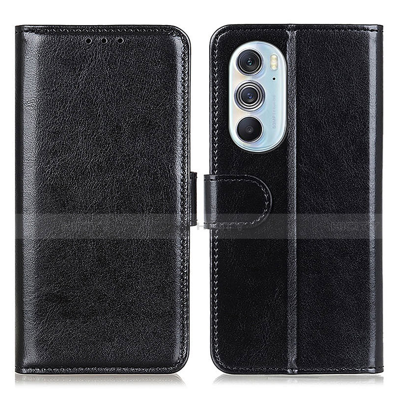 Coque Portefeuille Livre Cuir Etui Clapet M07L pour Motorola Moto Edge 30 Pro 5G Noir Plus