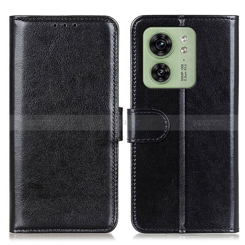 Coque Portefeuille Livre Cuir Etui Clapet M07L pour Motorola Moto Edge 40 5G Noir Plus