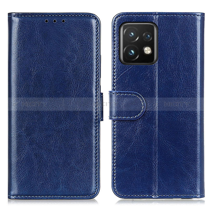 Coque Portefeuille Livre Cuir Etui Clapet M07L pour Motorola Moto Edge 40 Pro 5G Bleu Plus