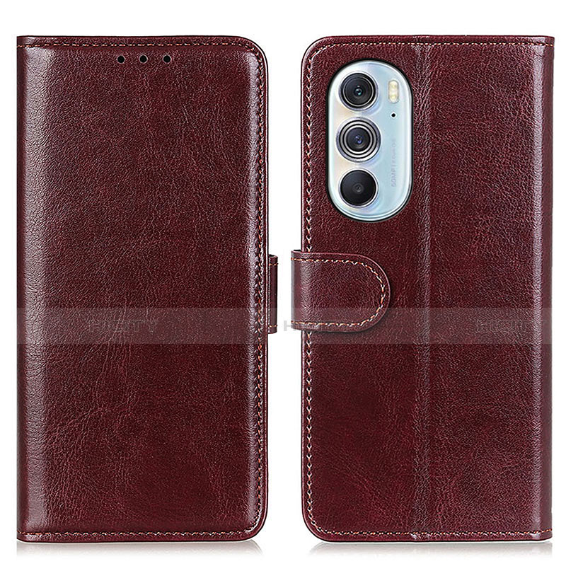 Coque Portefeuille Livre Cuir Etui Clapet M07L pour Motorola Moto Edge X30 5G Marron Plus