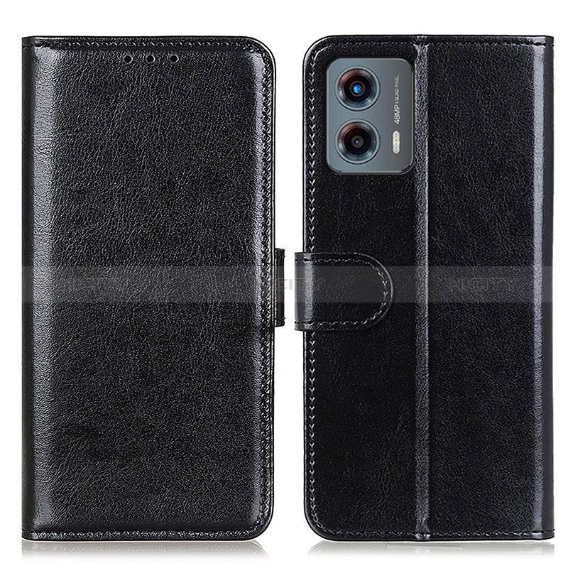 Coque Portefeuille Livre Cuir Etui Clapet M07L pour Motorola Moto G 5G (2023) Noir Plus