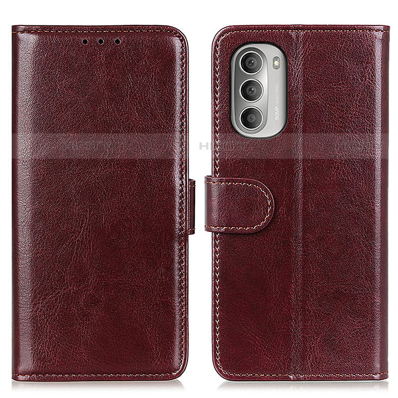 Coque Portefeuille Livre Cuir Etui Clapet M07L pour Motorola Moto G Stylus (2022) 4G Marron Plus