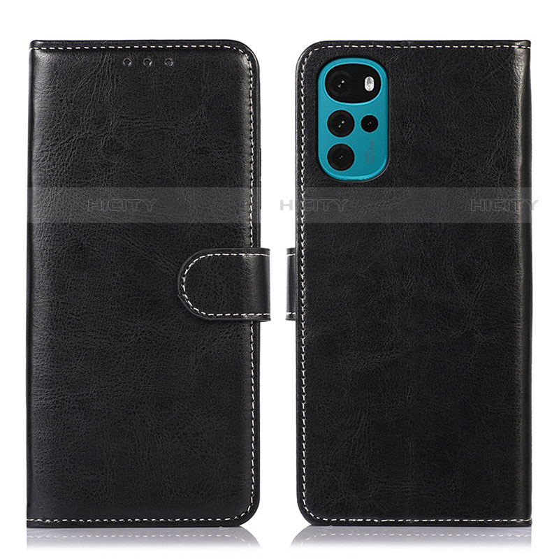 Coque Portefeuille Livre Cuir Etui Clapet M07L pour Motorola Moto G22 Noir Plus