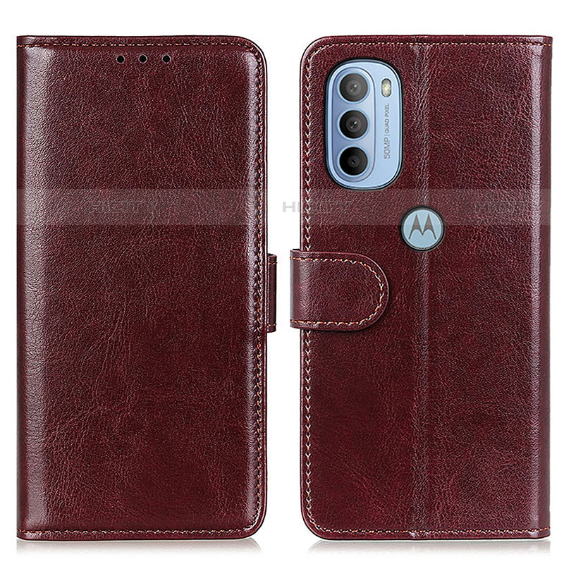 Coque Portefeuille Livre Cuir Etui Clapet M07L pour Motorola Moto G31 Marron Plus