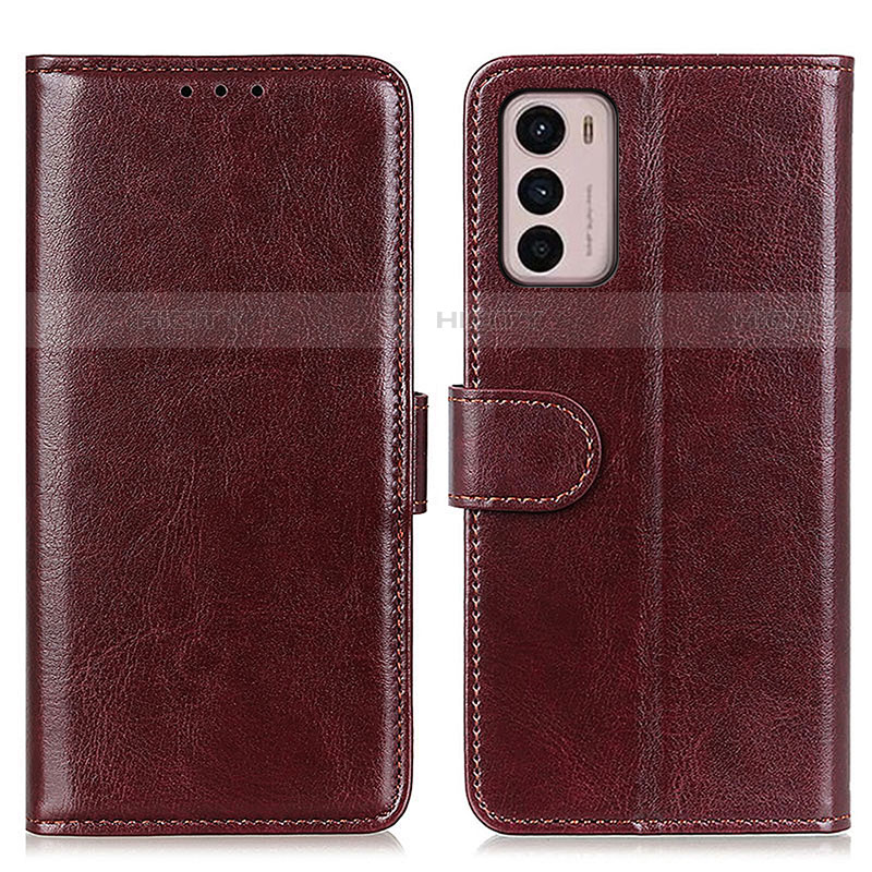 Coque Portefeuille Livre Cuir Etui Clapet M07L pour Motorola Moto G42 Marron Plus