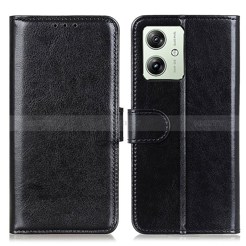 Coque Portefeuille Livre Cuir Etui Clapet M07L pour Motorola Moto G54 5G Noir Plus