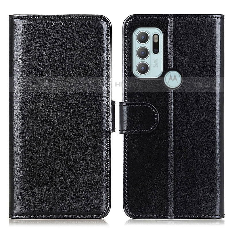 Coque Portefeuille Livre Cuir Etui Clapet M07L pour Motorola Moto G60s Noir Plus