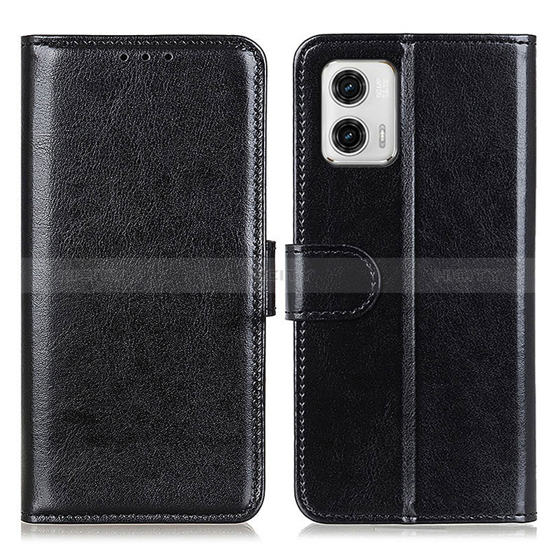 Coque Portefeuille Livre Cuir Etui Clapet M07L pour Motorola Moto G73 5G Noir Plus