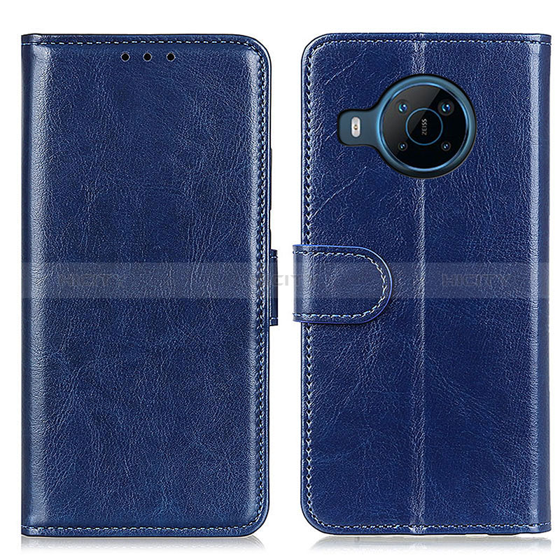 Coque Portefeuille Livre Cuir Etui Clapet M07L pour Nokia X100 5G Bleu Plus