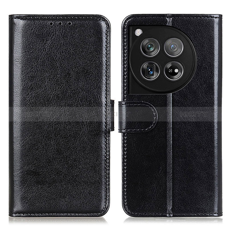 Coque Portefeuille Livre Cuir Etui Clapet M07L pour OnePlus 12 5G Noir Plus