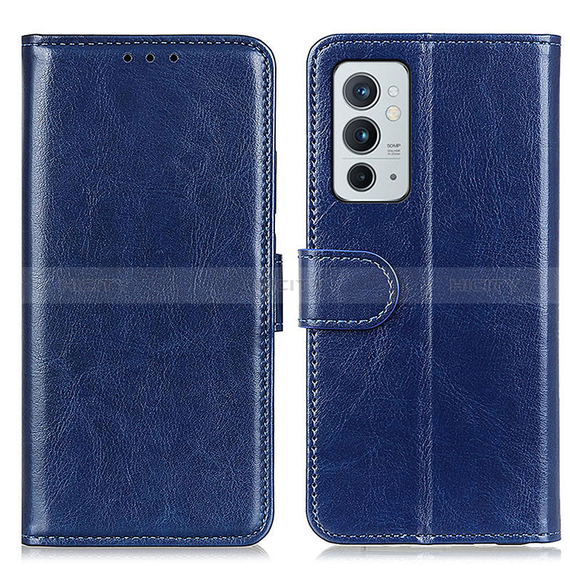 Coque Portefeuille Livre Cuir Etui Clapet M07L pour OnePlus 9RT 5G Bleu Plus