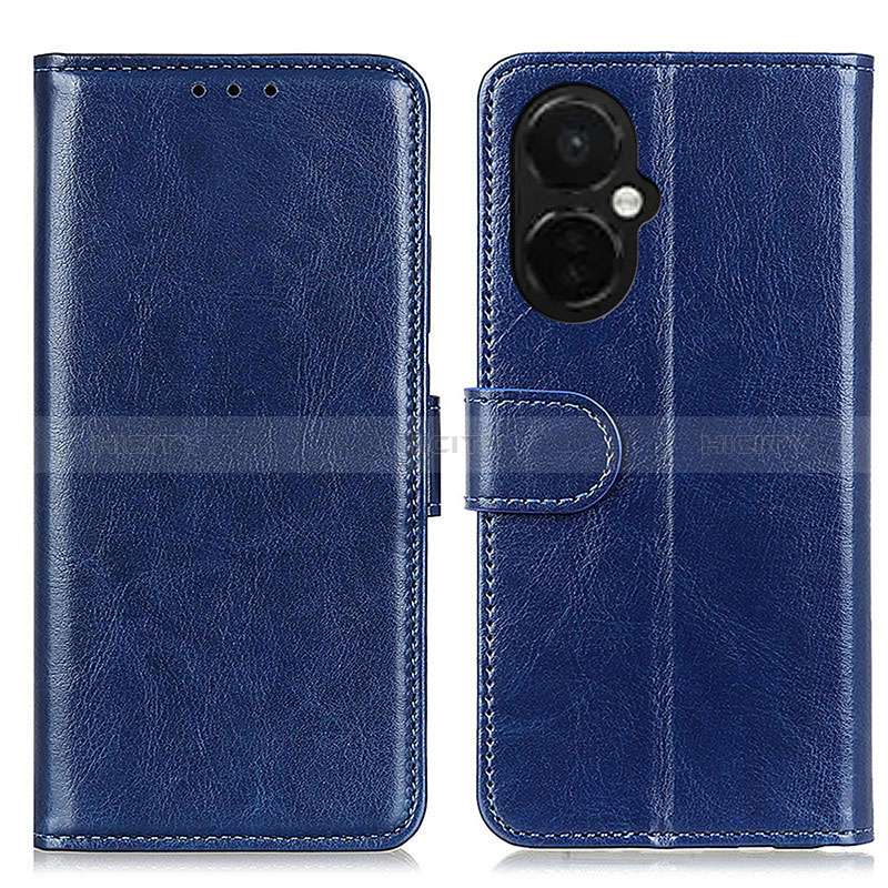 Coque Portefeuille Livre Cuir Etui Clapet M07L pour OnePlus Nord CE 3 5G Bleu Plus