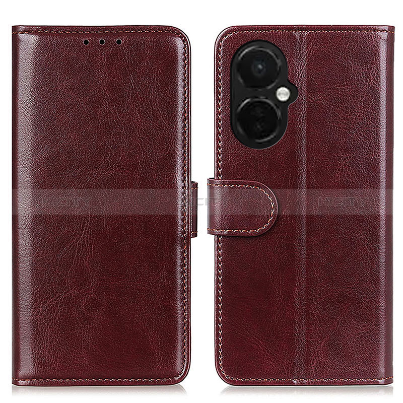 Coque Portefeuille Livre Cuir Etui Clapet M07L pour OnePlus Nord CE 3 5G Marron Plus