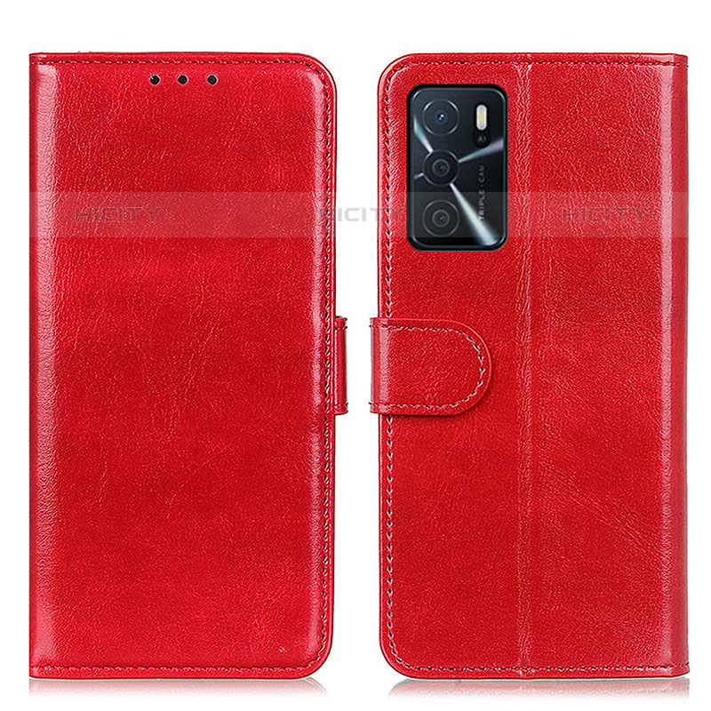 Coque Portefeuille Livre Cuir Etui Clapet M07L pour Oppo A16s Rouge Plus