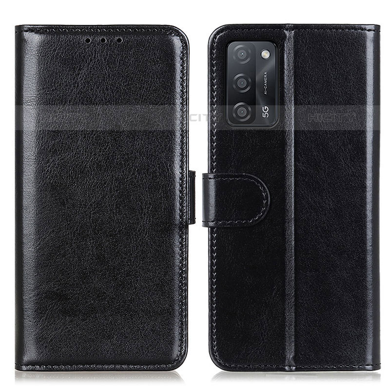 Coque Portefeuille Livre Cuir Etui Clapet M07L pour Oppo A53s 5G Noir Plus