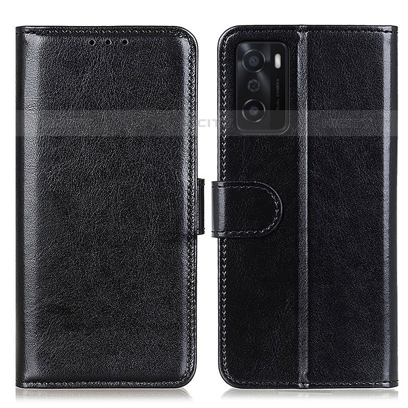 Coque Portefeuille Livre Cuir Etui Clapet M07L pour Oppo A55S 5G Noir Plus