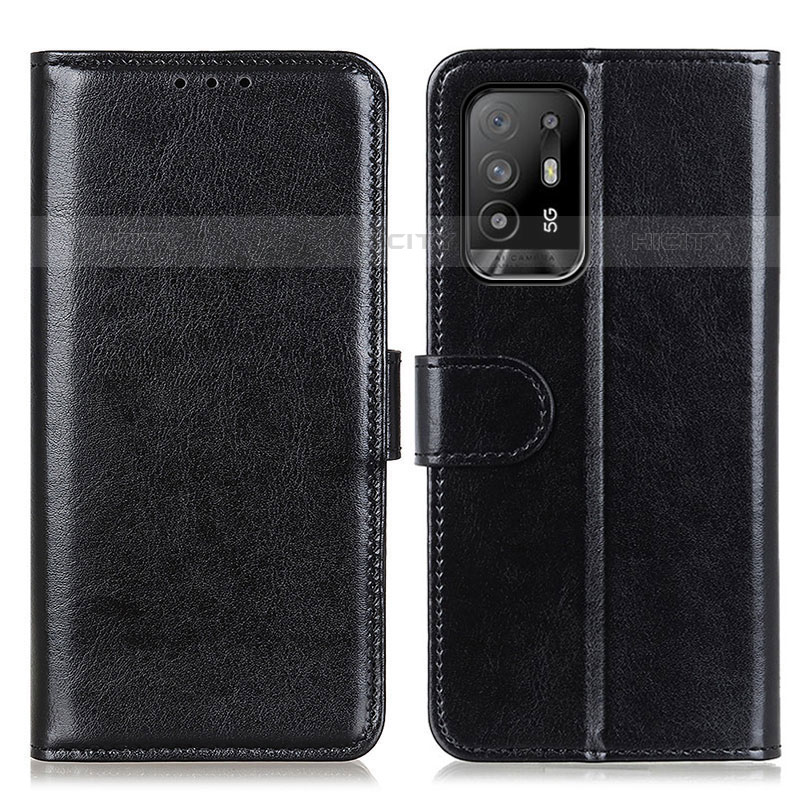 Coque Portefeuille Livre Cuir Etui Clapet M07L pour Oppo A95 5G Noir Plus