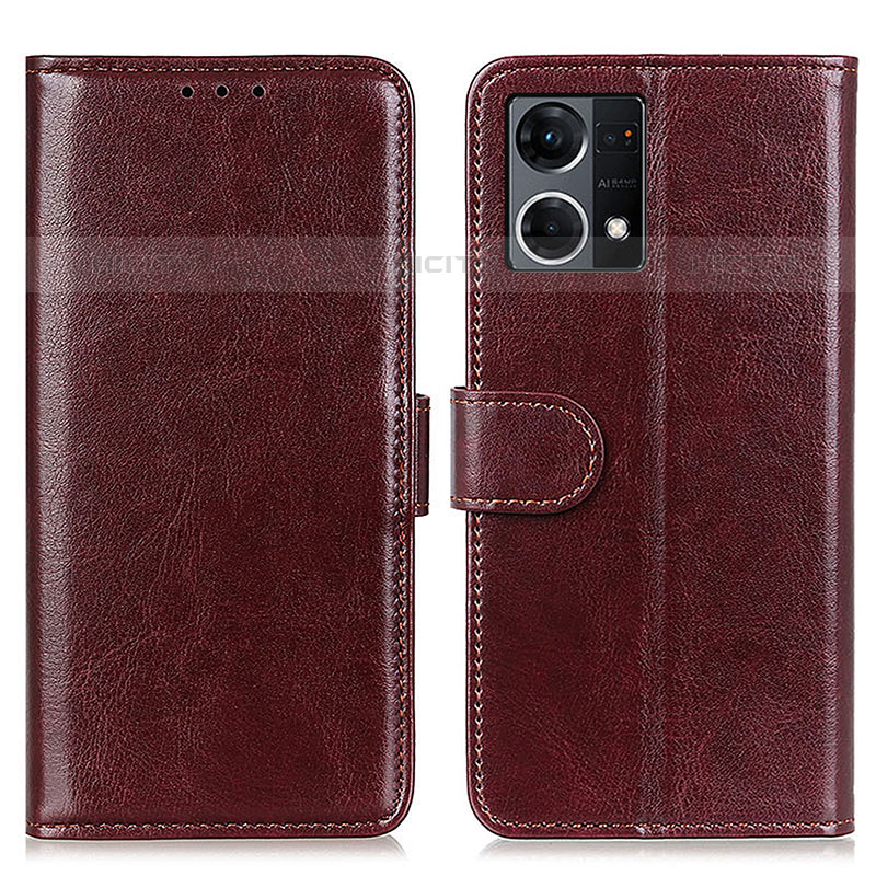 Coque Portefeuille Livre Cuir Etui Clapet M07L pour Oppo F21 Pro 4G Marron Plus