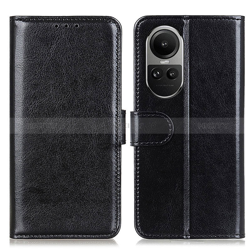 Coque Portefeuille Livre Cuir Etui Clapet M07L pour Oppo Reno10 Pro 5G Noir Plus