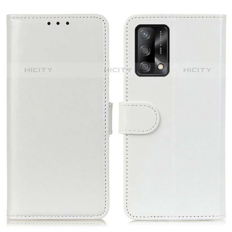 Coque Portefeuille Livre Cuir Etui Clapet M07L pour Oppo Reno6 Lite Blanc Plus