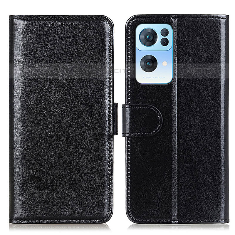 Coque Portefeuille Livre Cuir Etui Clapet M07L pour Oppo Reno7 Pro 5G Noir Plus