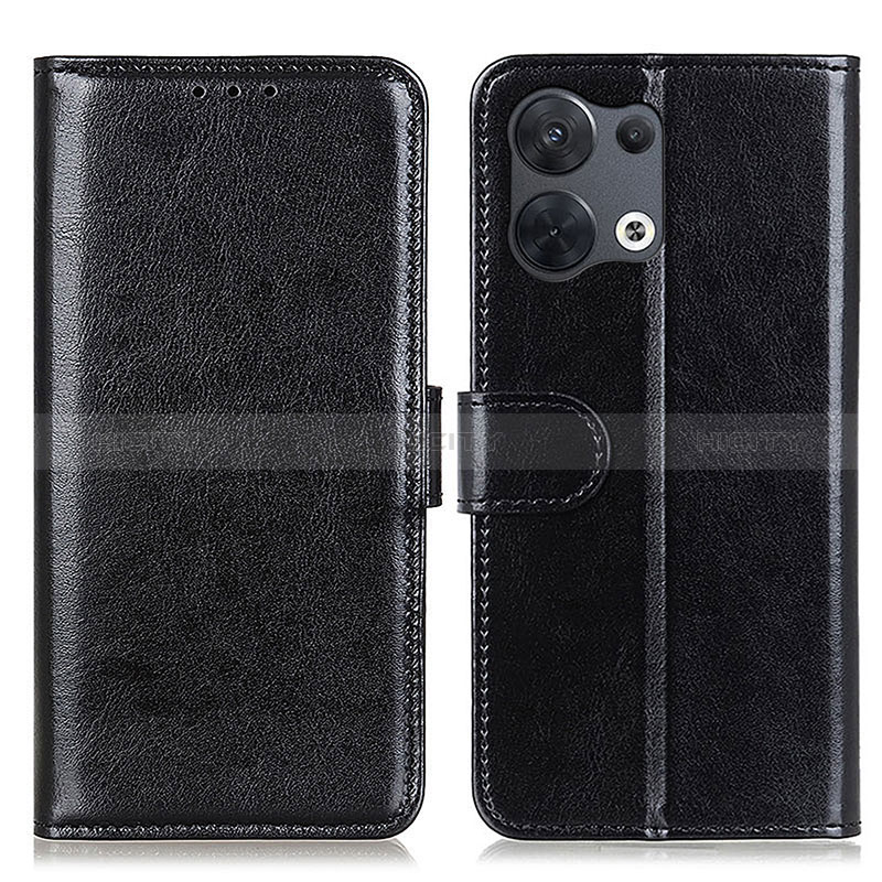 Coque Portefeuille Livre Cuir Etui Clapet M07L pour Oppo Reno9 Pro+ Plus 5G Noir Plus