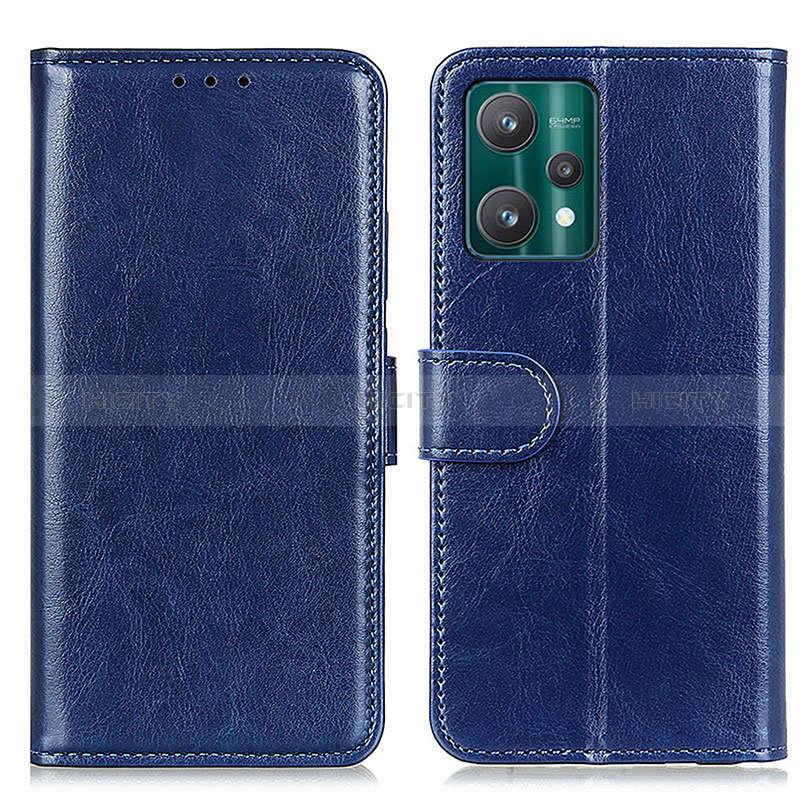 Coque Portefeuille Livre Cuir Etui Clapet M07L pour Realme 9 Pro+ Plus 5G Bleu Plus