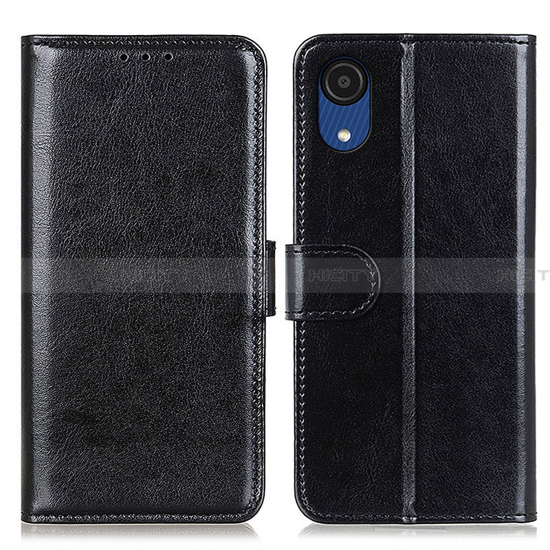 Coque Portefeuille Livre Cuir Etui Clapet M07L pour Samsung Galaxy A03 Core Noir Plus