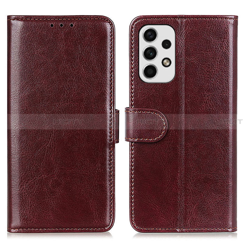 Coque Portefeuille Livre Cuir Etui Clapet M07L pour Samsung Galaxy A23 4G Marron Plus