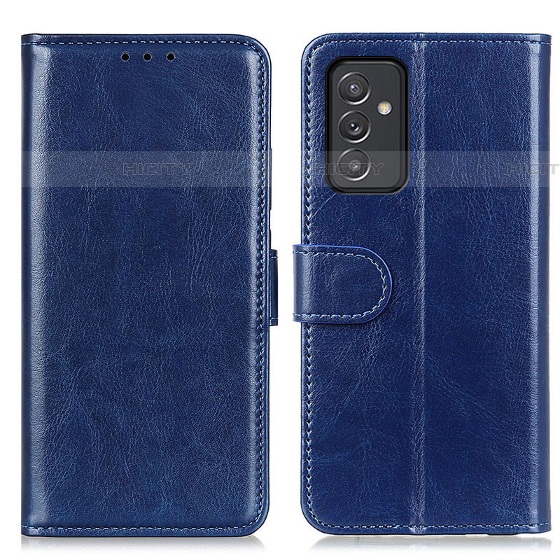 Coque Portefeuille Livre Cuir Etui Clapet M07L pour Samsung Galaxy F54 5G Bleu Plus