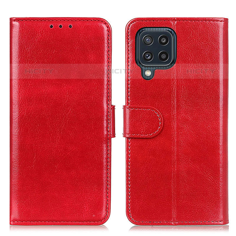 Coque Portefeuille Livre Cuir Etui Clapet M07L pour Samsung Galaxy M32 4G Rouge Plus