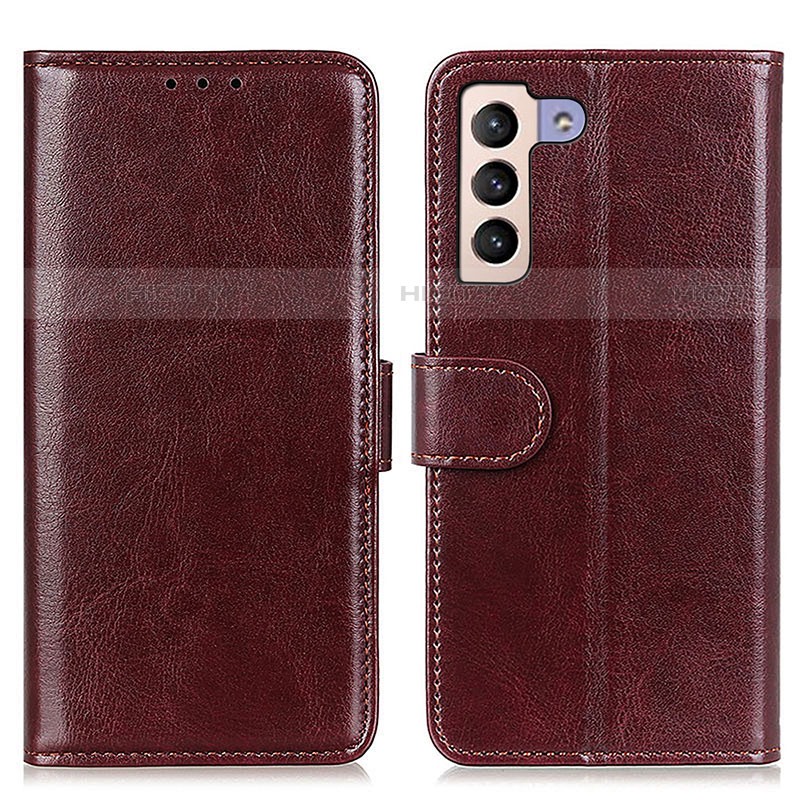 Coque Portefeuille Livre Cuir Etui Clapet M07L pour Samsung Galaxy S21 Plus 5G Marron Plus