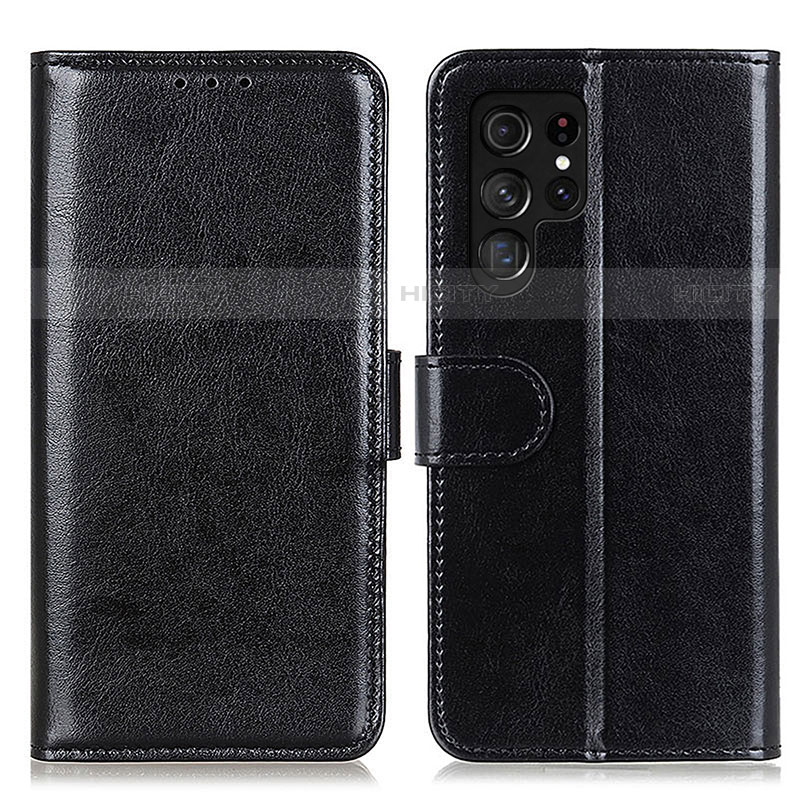 Coque Portefeuille Livre Cuir Etui Clapet M07L pour Samsung Galaxy S21 Ultra 5G Noir Plus