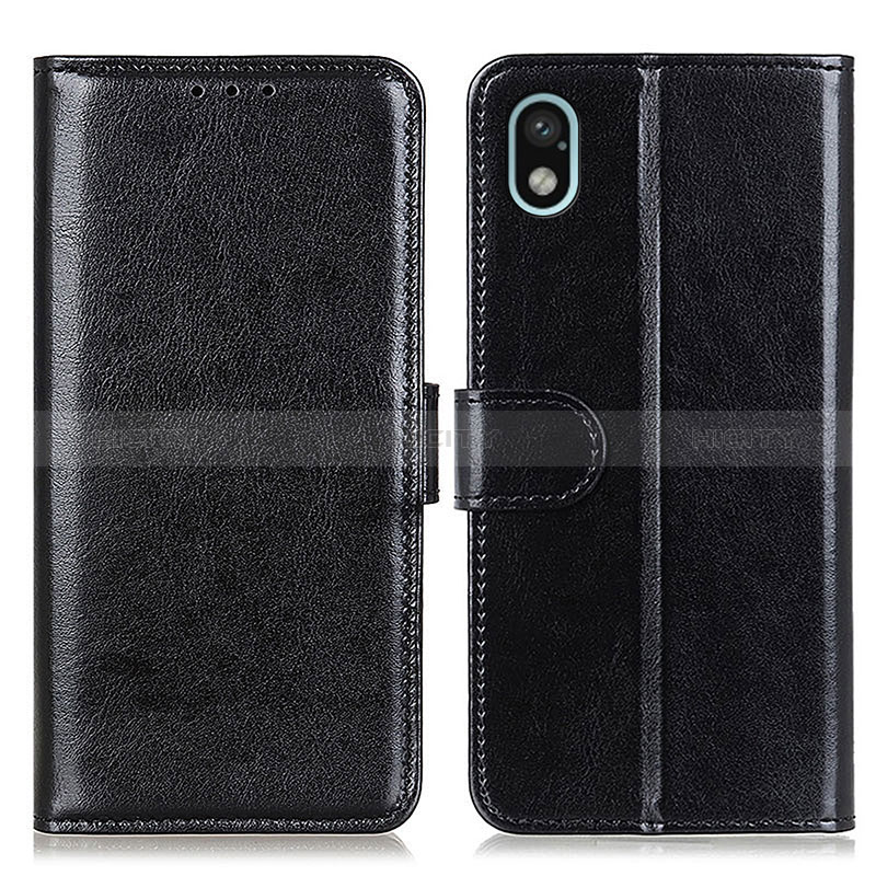 Coque Portefeuille Livre Cuir Etui Clapet M07L pour Sony Xperia Ace III SO-53C Noir Plus