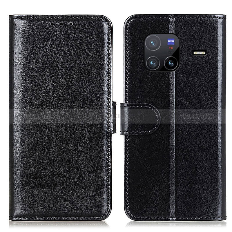 Coque Portefeuille Livre Cuir Etui Clapet M07L pour Vivo X80 5G Noir Plus