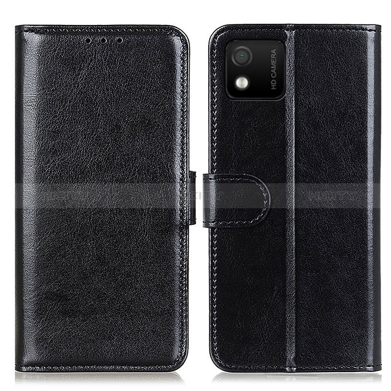 Coque Portefeuille Livre Cuir Etui Clapet M07L pour Wiko Y52 Noir Plus