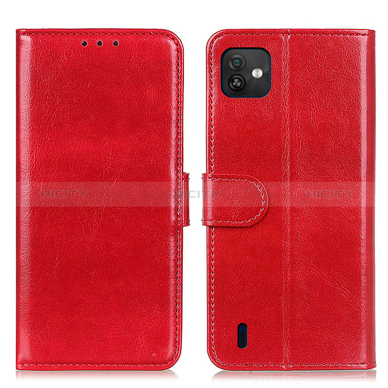 Coque Portefeuille Livre Cuir Etui Clapet M07L pour Wiko Y82 Rouge Plus