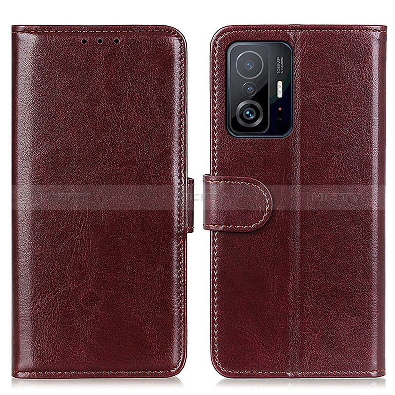 Coque Portefeuille Livre Cuir Etui Clapet M07L pour Xiaomi Mi 11T Pro 5G Marron Plus