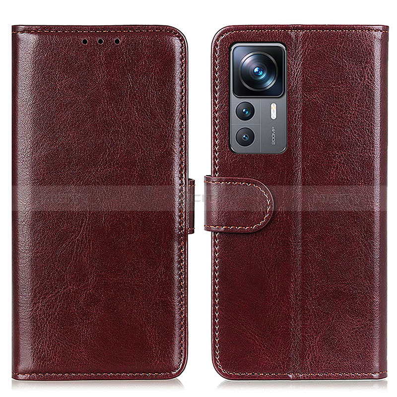 Coque Portefeuille Livre Cuir Etui Clapet M07L pour Xiaomi Mi 12T Pro 5G Marron Plus