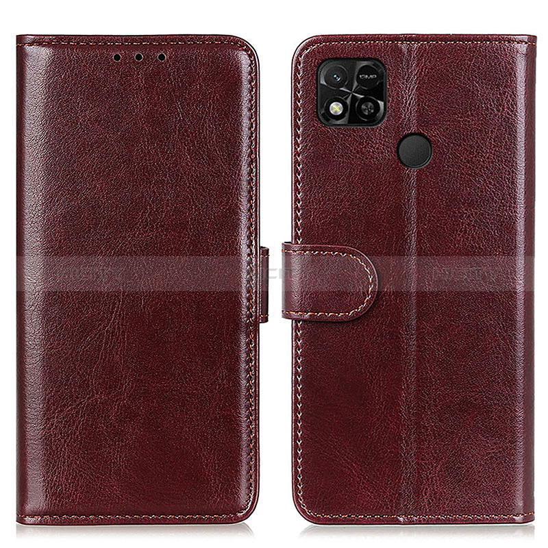 Coque Portefeuille Livre Cuir Etui Clapet M07L pour Xiaomi POCO C3 Marron Plus