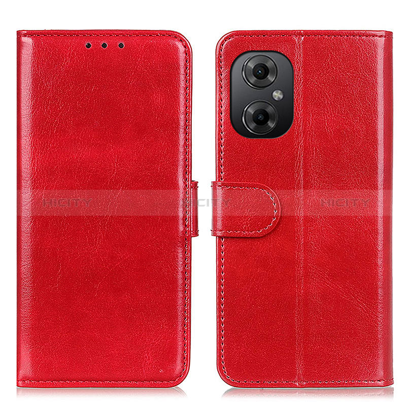 Coque Portefeuille Livre Cuir Etui Clapet M07L pour Xiaomi Poco M4 5G Rouge Plus