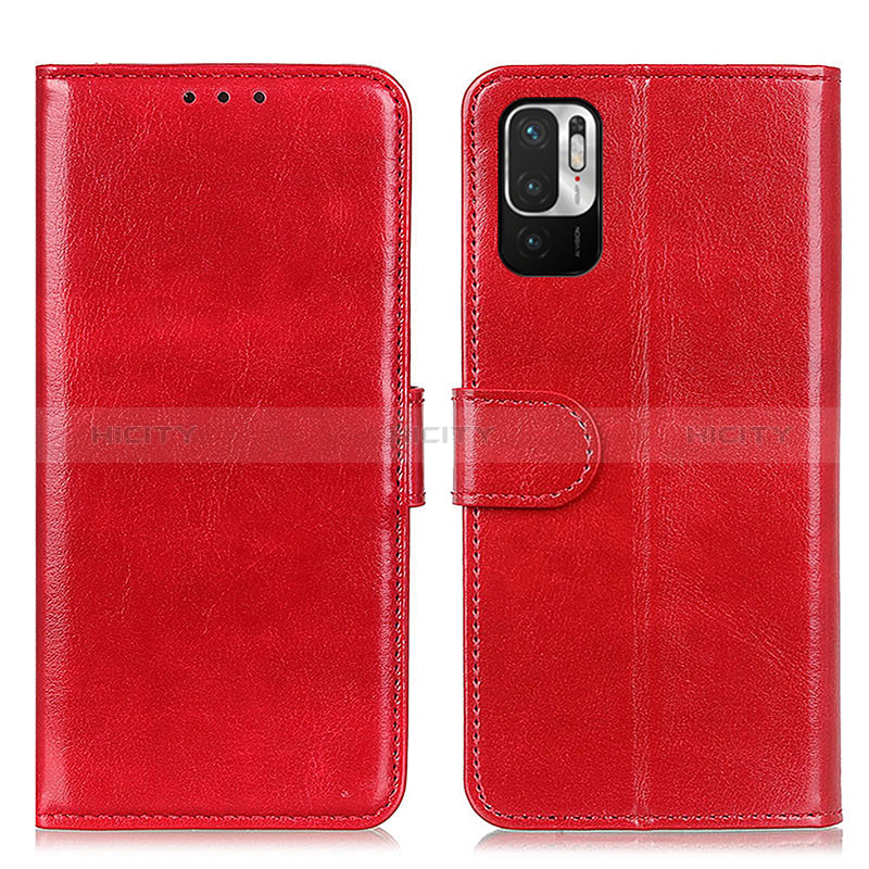 Coque Portefeuille Livre Cuir Etui Clapet M07L pour Xiaomi Redmi Note 10 JE 5G Rouge Plus