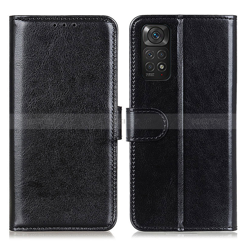 Coque Portefeuille Livre Cuir Etui Clapet M07L pour Xiaomi Redmi Note 11S 4G Noir Plus