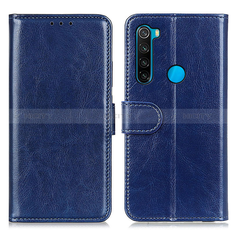 Coque Portefeuille Livre Cuir Etui Clapet M07L pour Xiaomi Redmi Note 8 (2021) Bleu Plus