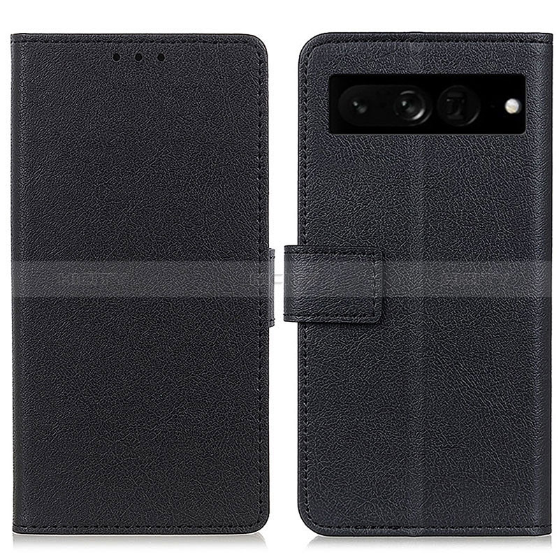 Coque Portefeuille Livre Cuir Etui Clapet M08L pour Google Pixel 7 Pro 5G Noir Plus