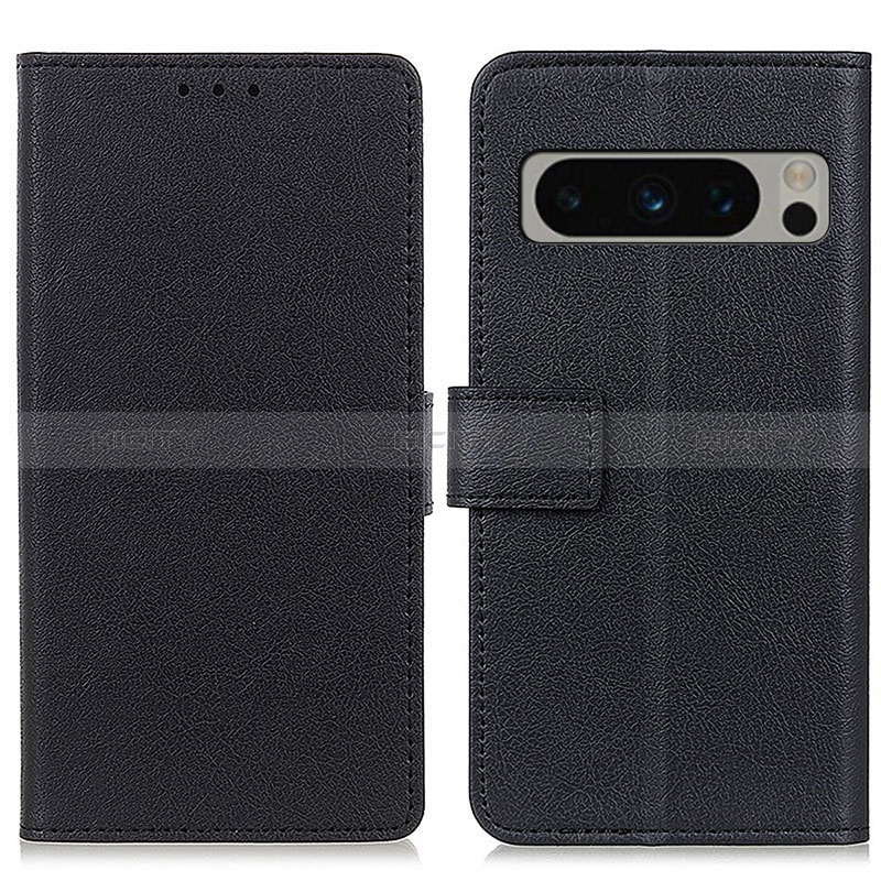 Coque Portefeuille Livre Cuir Etui Clapet M08L pour Google Pixel 8 Pro 5G Noir Plus