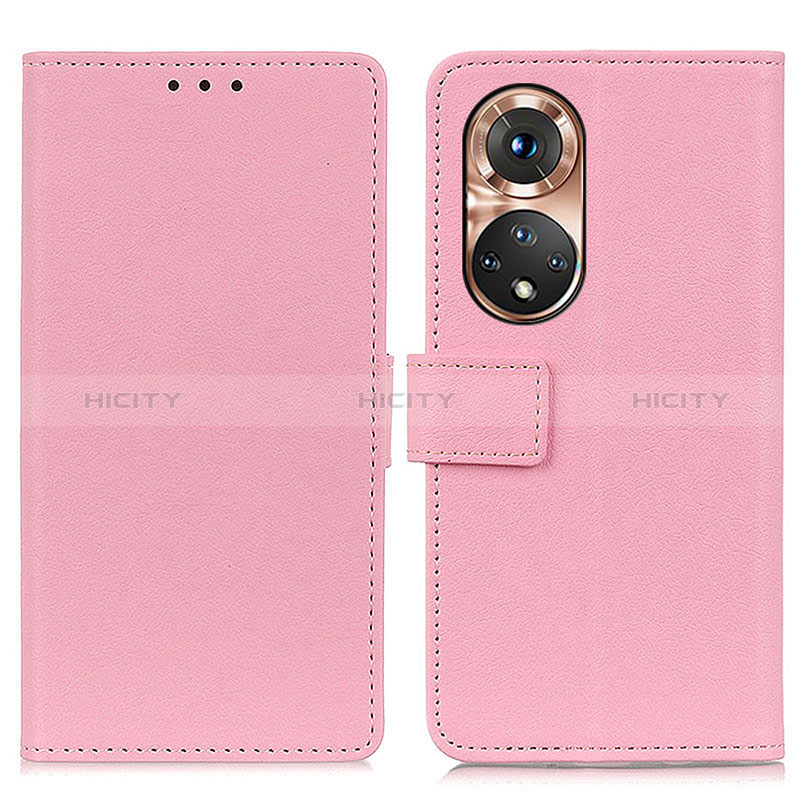 Coque Portefeuille Livre Cuir Etui Clapet M08L pour Huawei Honor 50 5G Rose Plus